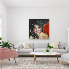 obraz do salonu Black Screen