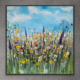 obraz akrylowy, kwiaty na łące