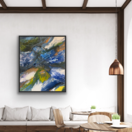 obraz ręcznie malowany SYMFONIA BARW 2