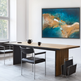 obraz ręcznie malowany TURQUOISE DIVISION 1