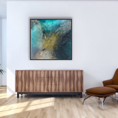 obraz ręcznie malowany Głębia przestrzeni 1